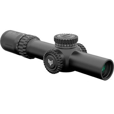 Swampfox Warhorse 1-6x24 LPVO Rifle Scope 34mm Tube First Focal Plane Green IR MIL WAR16241-GL