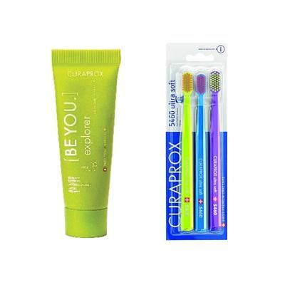Curaprox Be You Dentifricio Gusto Mela + CS 5460 Trio Ultra Soft Spazz