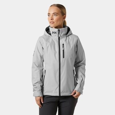 Helly Hansen Women’s Crew Hooded Midlayer Sailing Jacket 2.0 Grey M