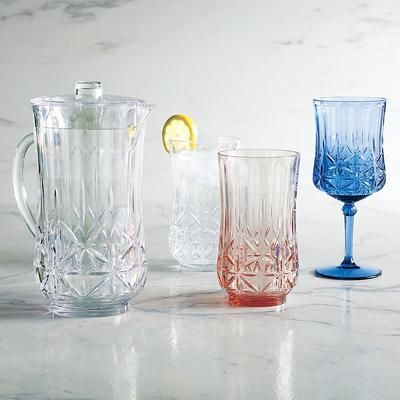 Set of 6 Capri Acrylic Drinkware - Cobalt, Cobalt Tumblers - Frontgate