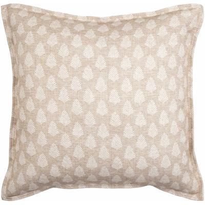 Adonia 20" Square Cottage Tan/Olive Outdoor Throw Pillow - Boutique Rugs