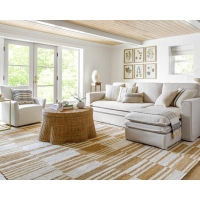 Tibor 20" Square Cottage Wool Pearl/Ash/Off White/Tan/Ivory/Charcoal/Taupe Throw Pillow - Boutique Rugs