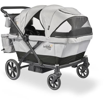 Larktale Caravan Coupe Quad (4 Seater) Stroller Wagon - Gray / Black
