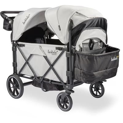 Larktale Caravan Quad (4 Seater) Stroller Wagon - Avalon Gray