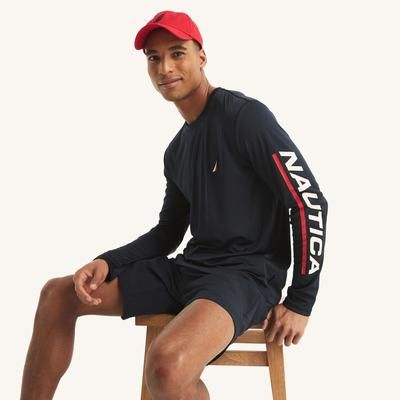 Nautica Men's Rash Guard Navy, M