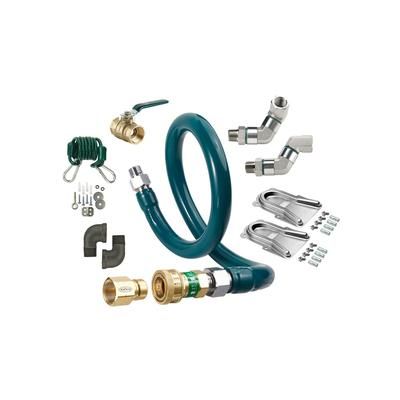 Krowne M5060K12 60" Gas Connector Kit w/ 1/2" Female/Male Couplings, Stainless Steel