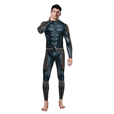 Aquaman Costume Cosplay Un pezzo Anime Cosplay for Per uomo Per donna Adulti Bambini Mascherata