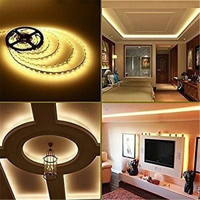 KWB 5m Strisce luminose LED flessibili 300 LED 5050 SMD 10mm Bianco caldo Bianco Accorciabile Oscurabile Collagabile 12 V / Adatto per veicoli / Auto-adesivo / IP44