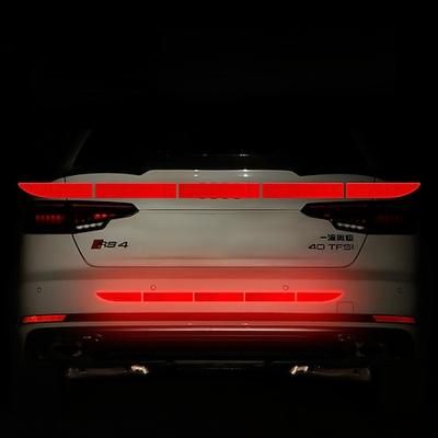 5 pezzi / set adesivi riflettenti per auto adesivo di avvertimento per auto impermeabile nastro riflettente adesivi per decalcomanie per auto adesivi per carrozzeria accessori per auto
