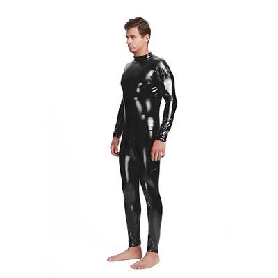 Costume di Carnevale Tuta Intera Tute Zentai Costume Cosplay Body Tinta unita Sesso Costume Sexy Per uomo Costume per Natale Halloween Carnevale Adulti
