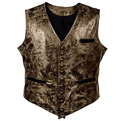 Rococò Barocco Vittoriano Gilet Cowboy del West Tinta unica Costume Per uomo Carnevale Carnevale Evento / Festa Addio al Nubilato Adulti Gilet Primavera Autunno Inverno