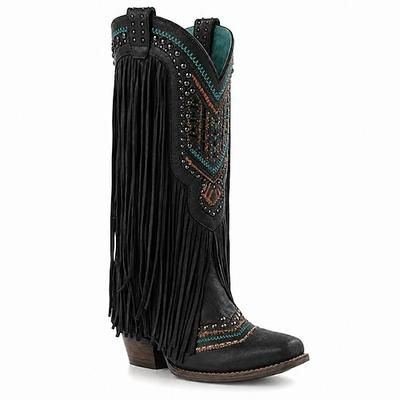 Nappa Anni '70 Scarpe Stivali western Punta tonda Hippie Cowboy Costume Per donna Mascherata Festa / Sera Parata dell'Orgoglio Mese dell'orgoglio Adulti Scarpe