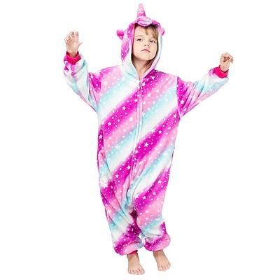 Costume da band di animali Pigiama Kigurumi Costume di fantasia Costume tutina Fantasia animale Unicorno Cartone animato Caldo Comodo Bambini Unisex Ragazzi e Ragazze Natale Halloween Carnevale Feste
