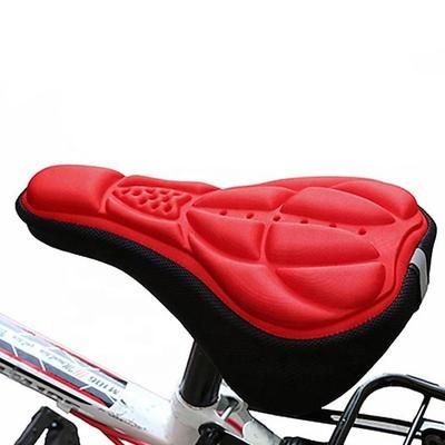 Copertura / cuscino sella della sella della bicicletta Traspirante Comfort Pad 3D Silicone Gel di silice Ciclismo Bici da strada Mountain bike Nero Rosso Blu