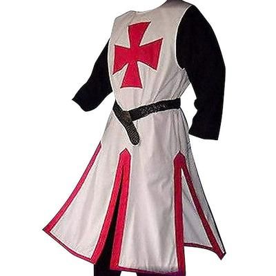Retrò Vintage Medievale 17° secolo Mascherata Tunica Cavaliere Vichingo Crociato Costume Per uomo Vichingo Fantasia Mascherata Festa / Sera Adulti Body / Tutina