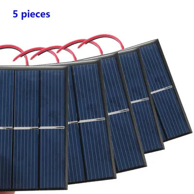 Solar Panel 1.5V 0.65W Polycrystalline Solar Panel Mini Solar Panel for DIY Charger 60 X 80 X 3mm Solar Toys and more.