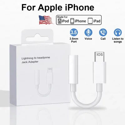 For Apple Lightning To 3.5mm Jack Headphone Aux Cable For iPhone 14 Pro Max 13 12 11 XS XR XS USB Type C Connector Audio Adapter