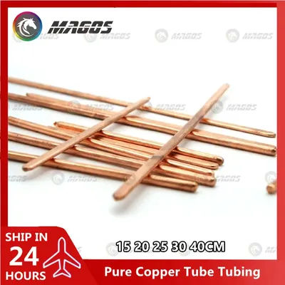 Laptop Heatpipe Pure Copper Tube Tubing For Computer Notebook GPU Cooling CPU Air Cooler Heat Pipe Flat or Round 150mm-400mm
