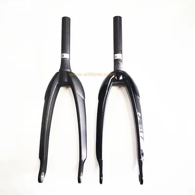 2020 Willbmxforks newest BMX racing 20 inch bike forks carbon bicycle 20" 24"freestyle bmx race forks 1-1/8 to 1.5 /1-1/2 tube