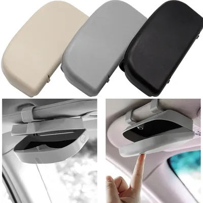 Custodia per occhiali per auto Visiera parasole magnetica Porta occhiali Porta occhiali da sole Portaoggetti per interni automobilistici Visiera portaoggetti per auto