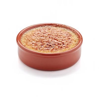 Matfer Bourgeat 052280 5 1/2" Round CrÃ¨me Brulee Dish - Glazed Earthenware, Brown