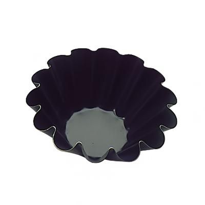 Matfer Bourgeat 330134 Exopan 6 1/3" Round Brioche Mold w/ 14 Flutes - 2 1/2"H, Non-Stick, Steel