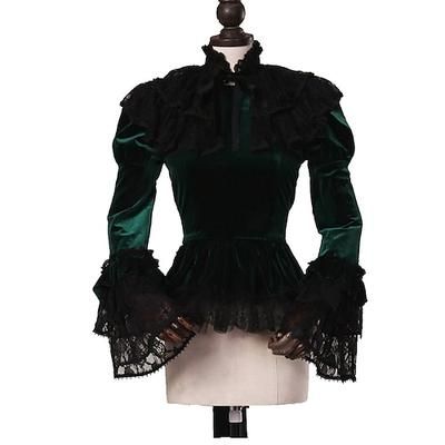 Rococò Vittoriano Abito da Ballo Blusa / Camicia Mascherata Taglie Forti Costume Per donna Mascherata Carnevale Feste Halloween Adulti Bluse