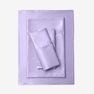 Satin Bedtite Sheet Set by BrylaneHome in Lilac (Size QUEEN)