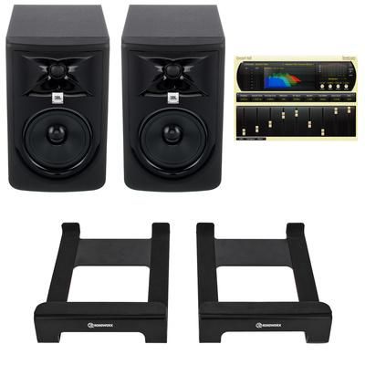 JBL 305P MKII Tilt Stand Bundle