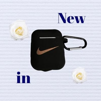 Nike Headphones | Brand New Nike Airpods 1 & 2 Black Gold Excellent Condition | Color: Black/Gold | Size: Os