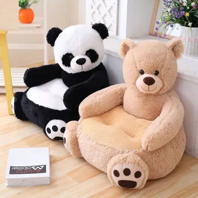 Cartoon Child Seats Sofa Baby Portable Chair Lovely Teddy Bear Panda Unicorn Duck Plush Toys Birthday Gift Children Room Decor