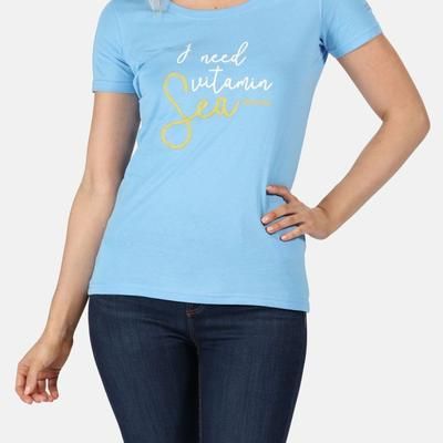 Regatta Womens/Ladies Filandra IV Graphic T-Shirt - Blue Skies - Blue - 16