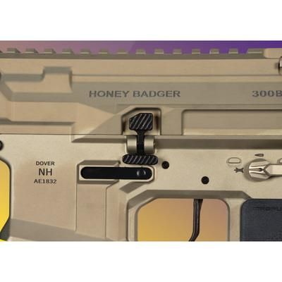 Q Balanced Bolt Catch AR-15/Honeybadger Oversized Black ACC-BBC