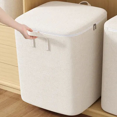 Storage Bags for Clothes Non-Woven Clothing Organizer Quilt Pillow Blanket Organizer Dustproof Space Saving Bag Large Capacity