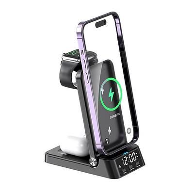 Stazione di ricarica 25 W Potenza di uscita Stazione di ricarica wireless 4 in 1 per più dispositivi Protezione della sicurezza Per Apple Watch Cellulari Smart watch