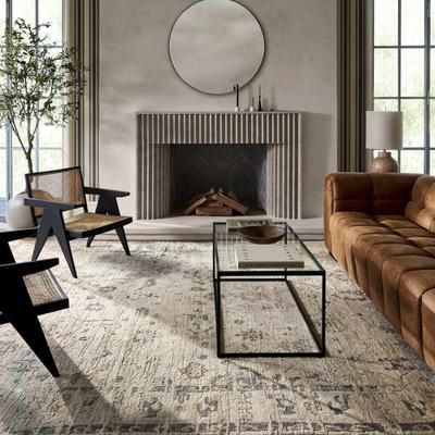 Pontalina 40"H x 40"W x 1"D Modern Black Accent Mirror - Boutique Rugs