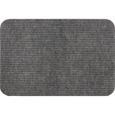 Ribbed Utility Mat Door Mat by Mohawk Home in Grey (Size 24" X 72")
