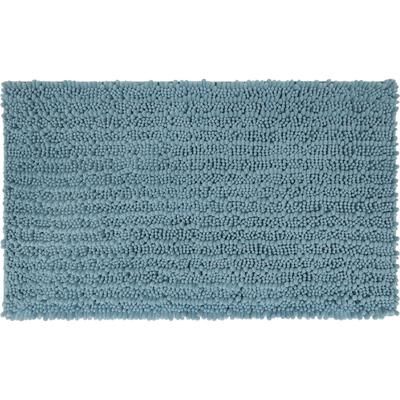 Wide Width Metaphor Bath Rug by Mohawk Home in Glacier (Size 24" W 60" L)