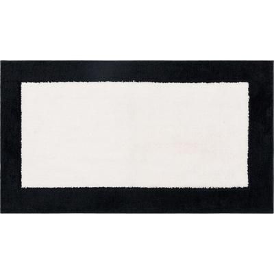 Wide Width Counterpoint Bath Rug by Mohawk Home in Black White (Size 24" W 40" L)
