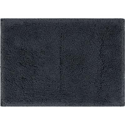 Wide Width Classic Cotton Ii Bath Rug by Mohawk Home in Charcoal (Size 27" W 45" L)