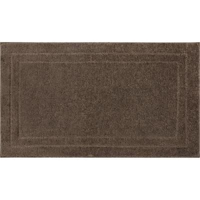 Wide Width Diplomat Bath Rug by Mohawk Home in Walnut (Size 20" W 34" L)