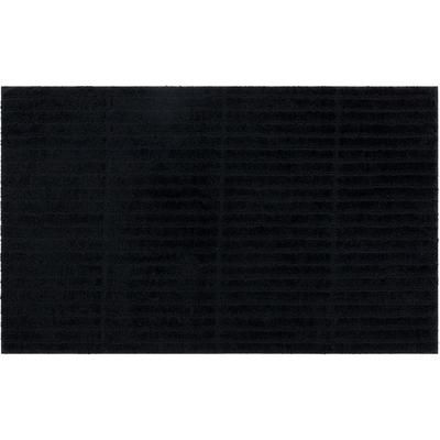 Wide Width Sanctuary Bath Rug by Mohawk Home in Black (Size 17" W 24" L)