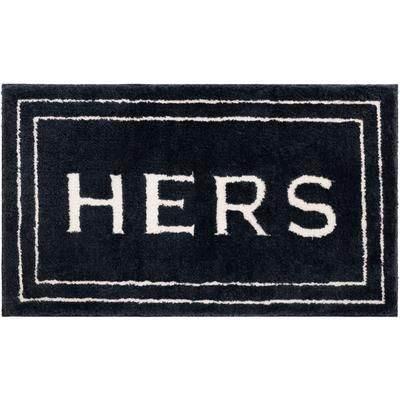 Wide Width Hers Bath Rug by Mohawk Home in Indigo (Size 20" W 34" L)