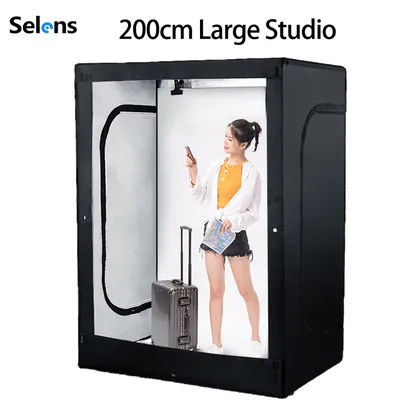 Selens 200/160/140cm Large Studio Lighting Shooting Tent Kit Portrait Soft light Photo Studio Kits Photography Props fotografía