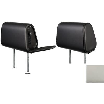 The Headrest Safe Co. The Vulcan Bundle Left-Hand Driver Bundle Leatherette Light Gray HRBUNLGL01LH