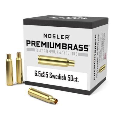 Nosler 6.5x55mm Swedish Mauser Premium Brass 50ct 10212
