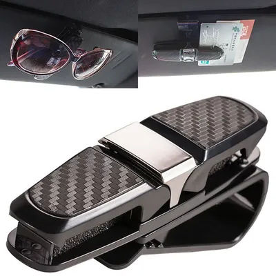 Custodia per occhiali da Auto visiera parasole per Auto porta occhiali da sole Clip porta carte accessori per occhiali accessori per Auto interni