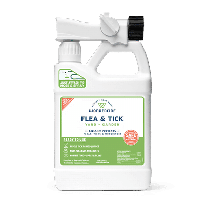 Wondercide Ready-to-Use Flea & Tick Spray for Yard Plus Garden with Natural Essentials Oils, 32 fl. oz.