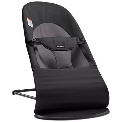 BabyBjrn Bouncer Balance Soft, Black Frame Woven Black/Dark Grey