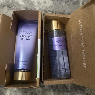 Victoria's Secret Bath & Body | Body Fragrance Body Mist And Lotion Midnight Blooms Set | Color: Cream | Size: Os